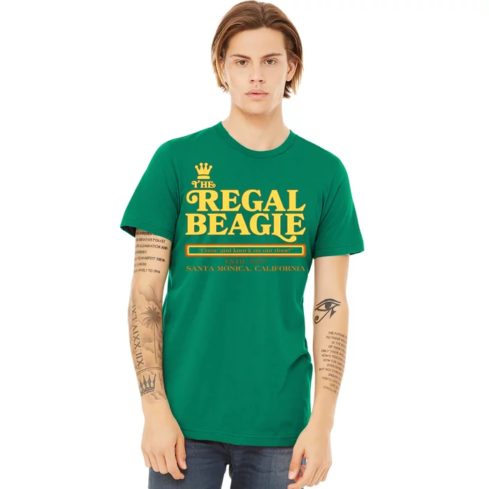 Retro Vintage The Regal Beagle ESTD 1977 Santa Monica California Premium T-Shirt