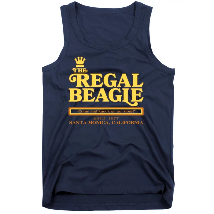 Retro Vintage The Regal Beagle ESTD 1977 Santa Monica California Tank Top