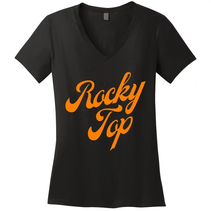 Retro Vintage Tennessee Orange Women's V-Neck T-Shirt