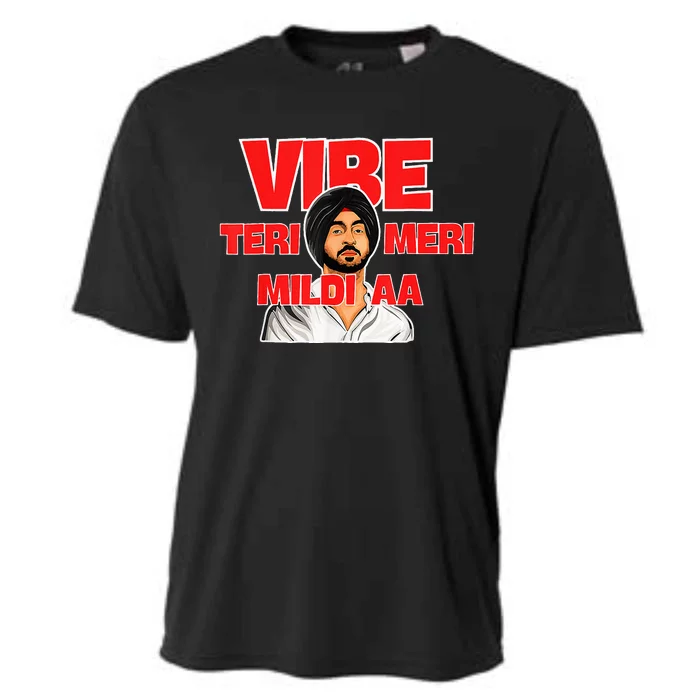 Retro Vibe Teri Meri Mildi Aa Desi Cooling Performance Crew T-Shirt