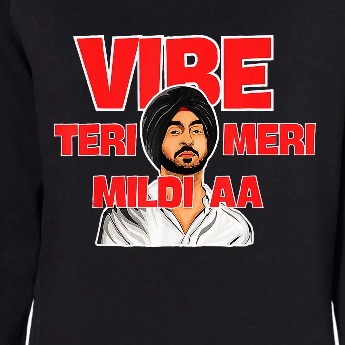 Retro Vibe Teri Meri Mildi Aa Desi Womens California Wash Sweatshirt