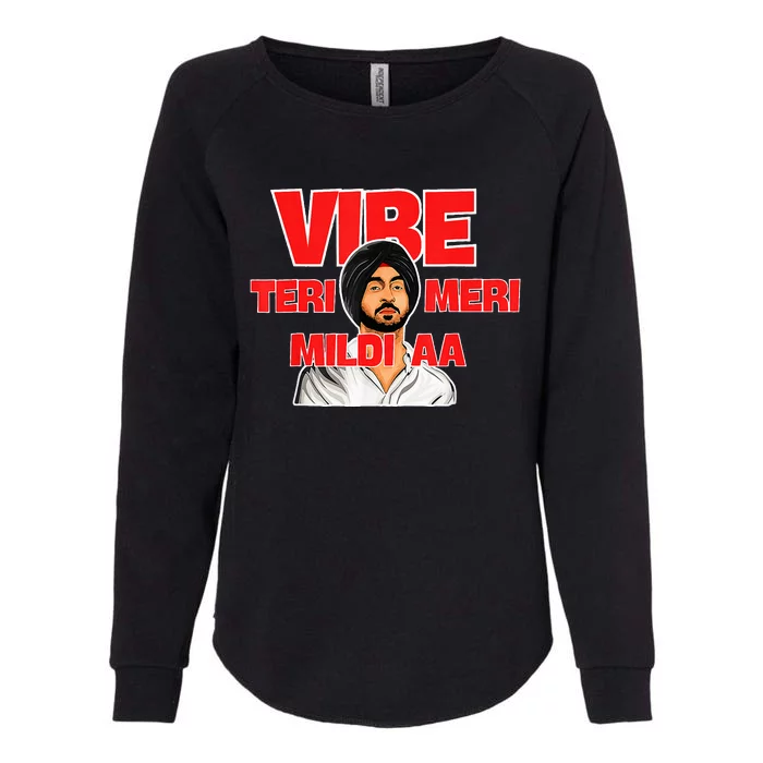 Retro Vibe Teri Meri Mildi Aa Desi Womens California Wash Sweatshirt