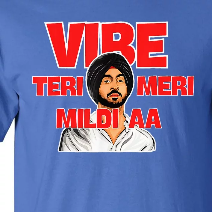 Retro Vibe Teri Meri Mildi Aa Desi Tall T-Shirt