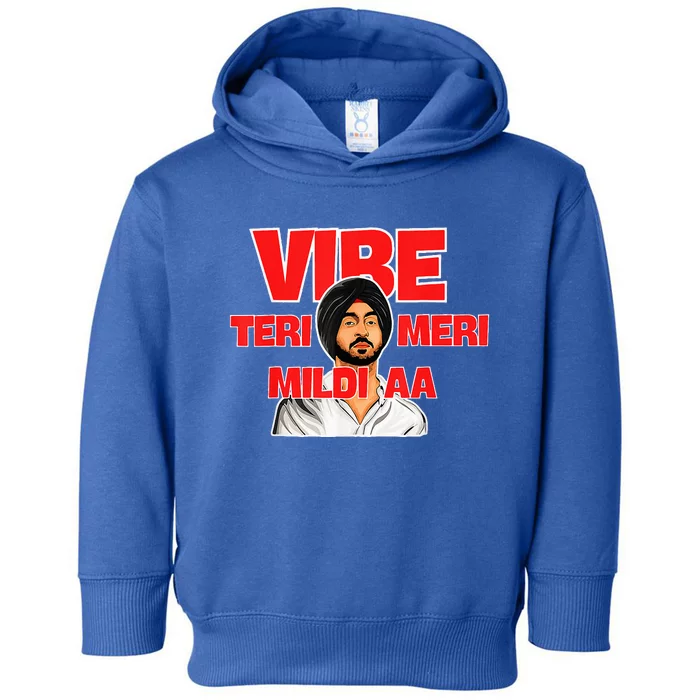 Retro Vibe Teri Meri Mildi Aa Desi Toddler Hoodie