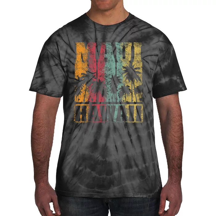 Retro Vintage Tropical Maui Hawaii Tie-Dye T-Shirt