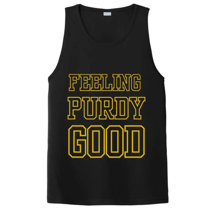 Retro Vintage Usa Feeling Purdy Good Funny Purdy Performance Tank