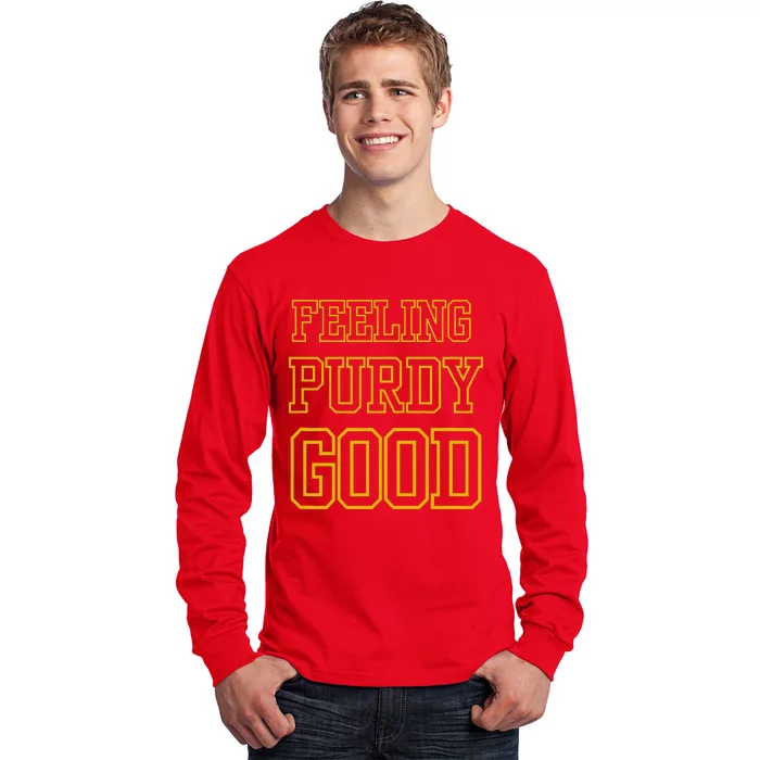 Retro Vintage Usa Feeling Purdy Good Funny Purdy Long Sleeve Shirt