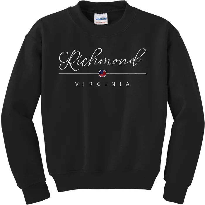 Richmond Virginia Va On Richmond Kids Sweatshirt