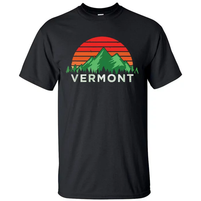 Retro Vintage Vermont Design Vermont Gift Tall T-Shirt