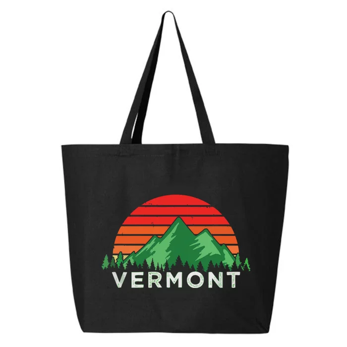 Retro Vintage Vermont Design Vermont Gift 25L Jumbo Tote