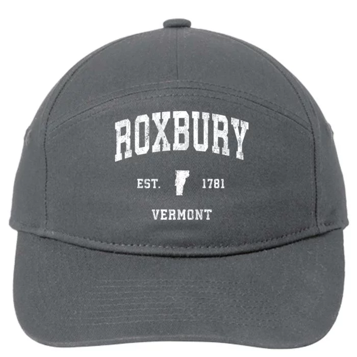 Roxbury Vermont Vt Vintage Athletic 7-Panel Snapback Hat