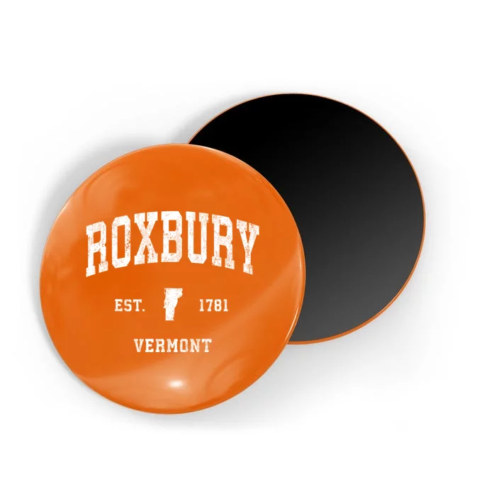 Roxbury Vermont Vt Vintage Athletic Magnet