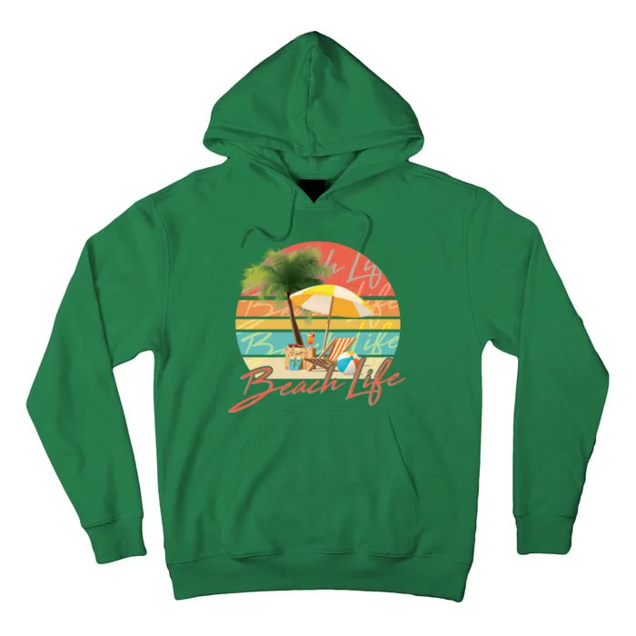 Retro Vintage Vacation Beach Life Tall Hoodie