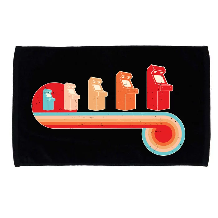 Retro Vintage Video Game Arcade Machines Microfiber Hand Towel