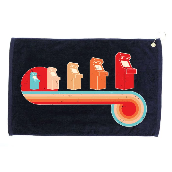 Retro Vintage Video Game Arcade Machines Grommeted Golf Towel