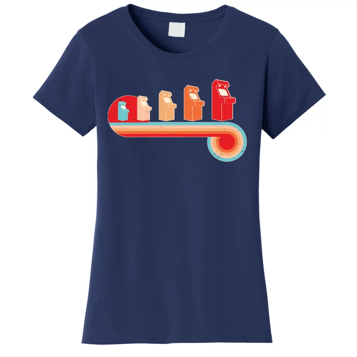 Retro Vintage Video Game Arcade Machines Women's T-Shirt