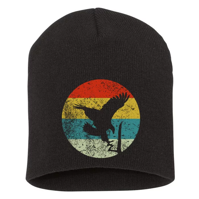 Retro Vintage Vulture Short Acrylic Beanie