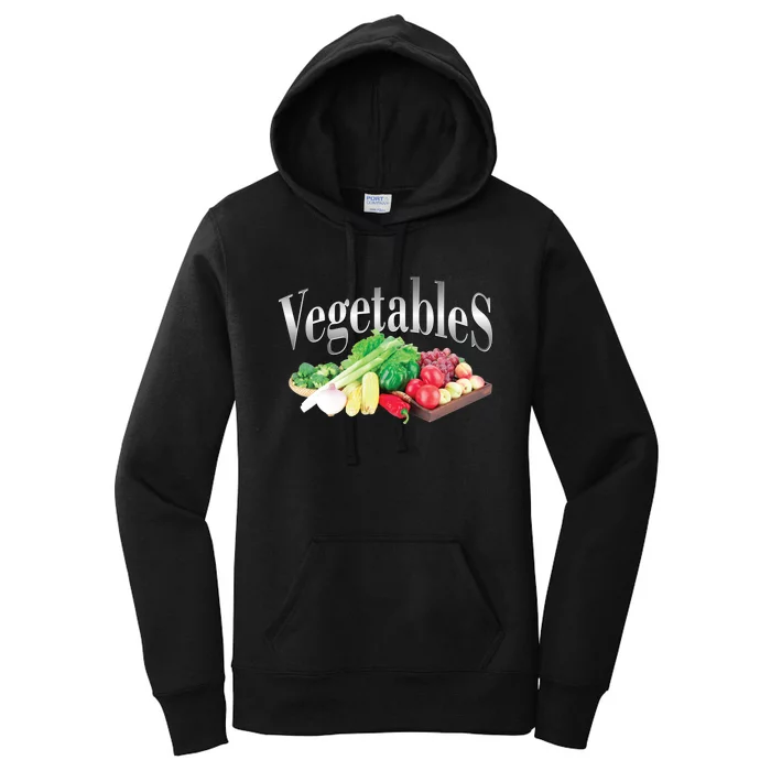 Retro Vintage Vegetables Women's Pullover Hoodie