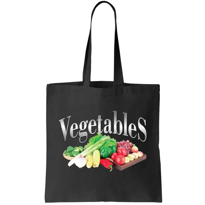 Retro Vintage Vegetables Tote Bag