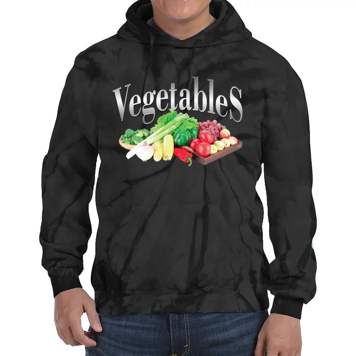 Retro Vintage Vegetables Tie Dye Hoodie