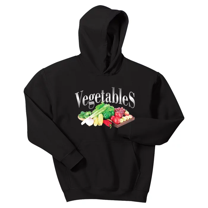 Retro Vintage Vegetables Kids Hoodie