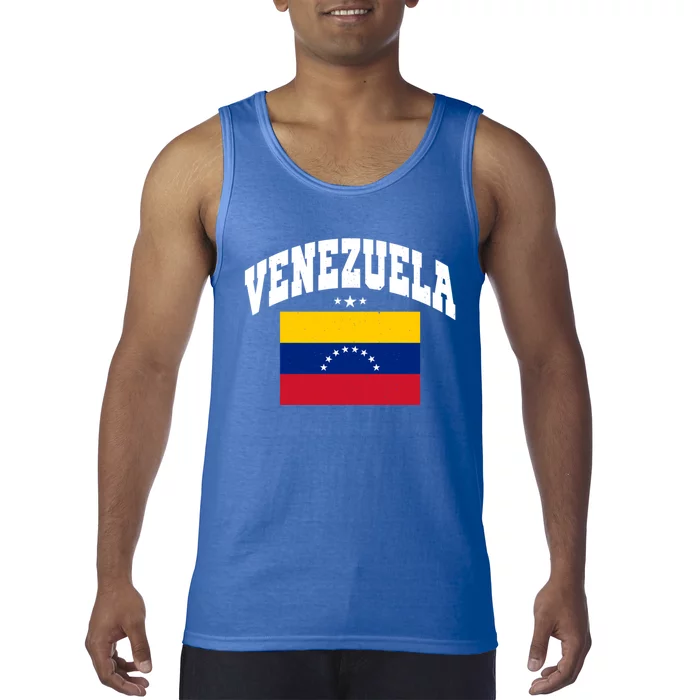 Retro Venezuela Vintage Flag Throwback Gift Tank Top