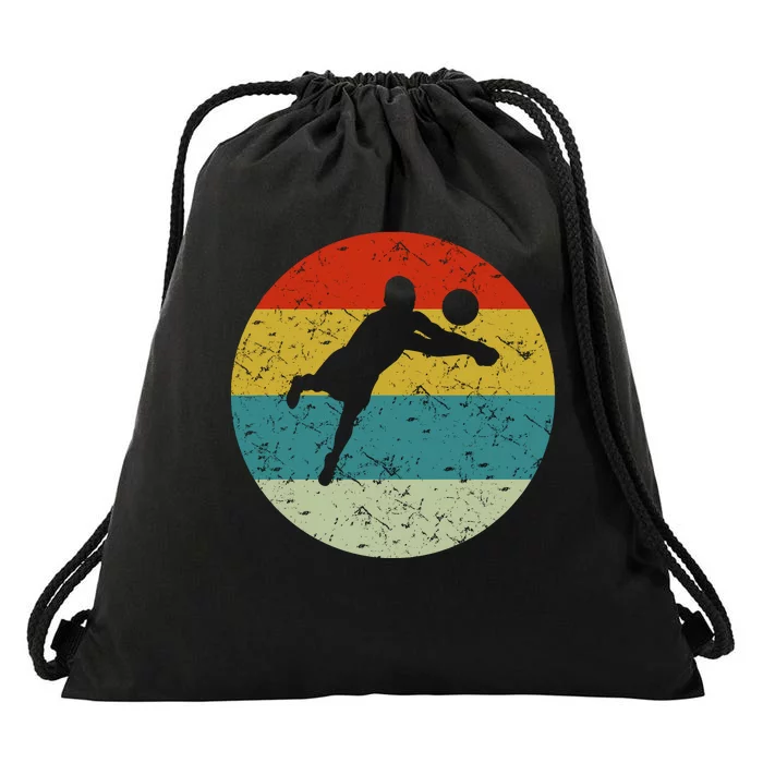 Retro Vintage Volleyball Drawstring Bag