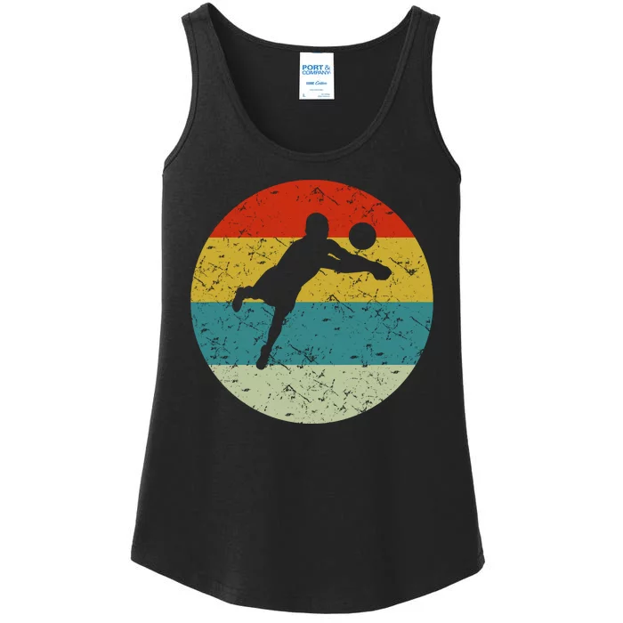 Retro Vintage Volleyball Ladies Essential Tank