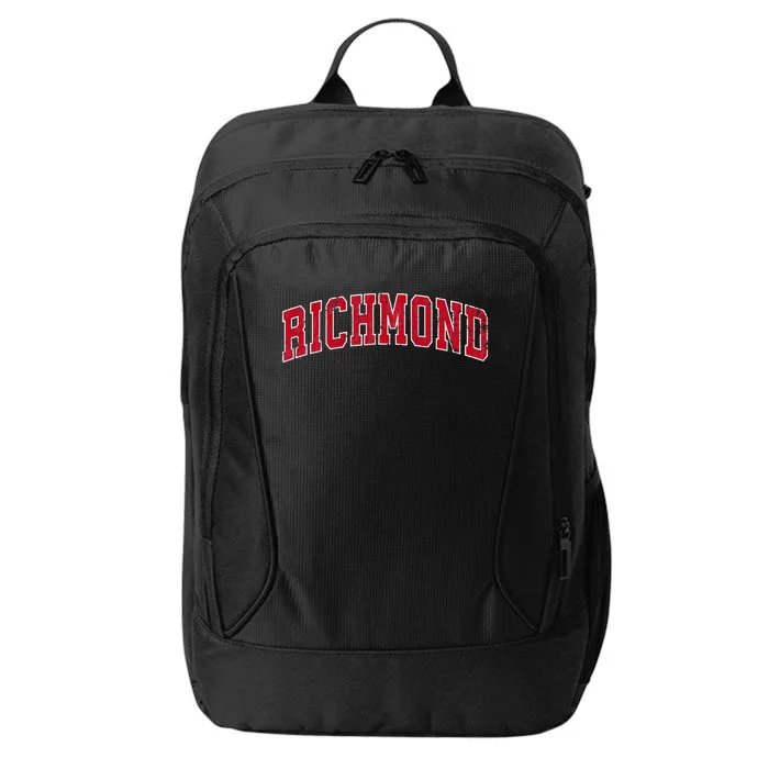 Richmond Virginia VA Vintage Sports Design Red Design City Backpack