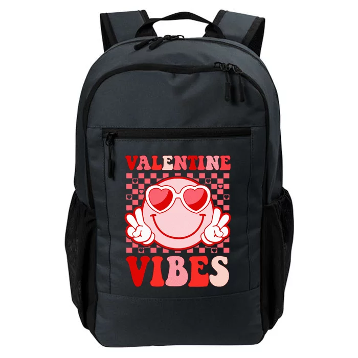 Retro Valentine Vibes Hippie Heart Valentines Day Daily Commute Backpack