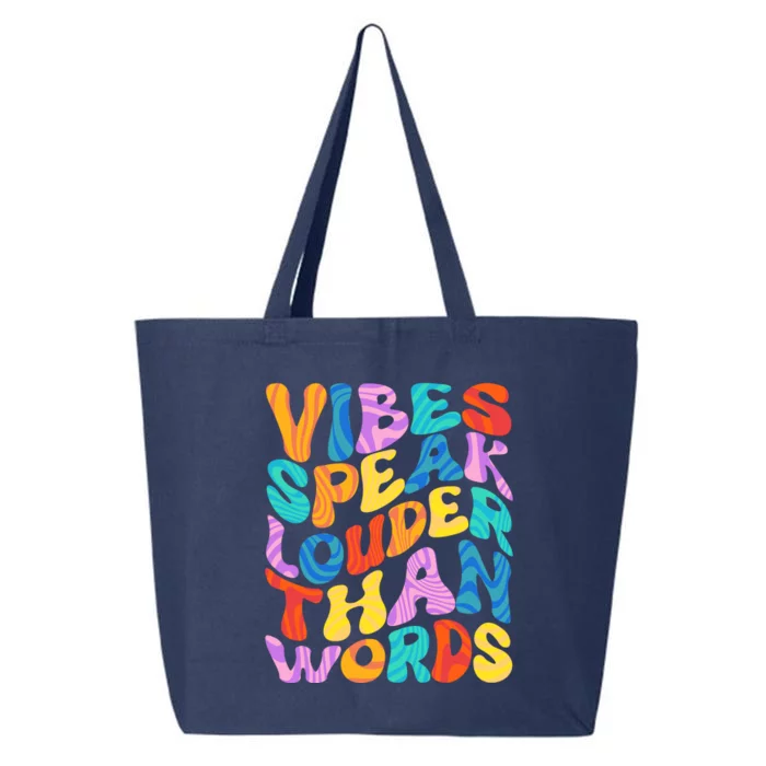 Retro Vintage Vibes Speak Louder Than Words 25L Jumbo Tote