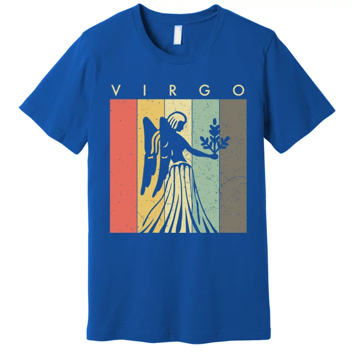 Retro Vintage Virgo Zodiac Great Gift Premium T-Shirt