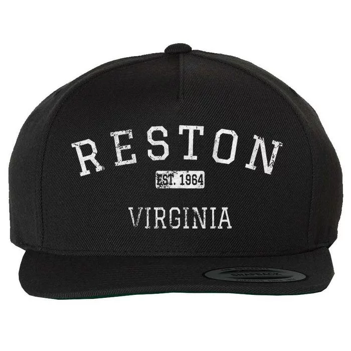 Reston Virginia Va Vintage Wool Snapback Cap