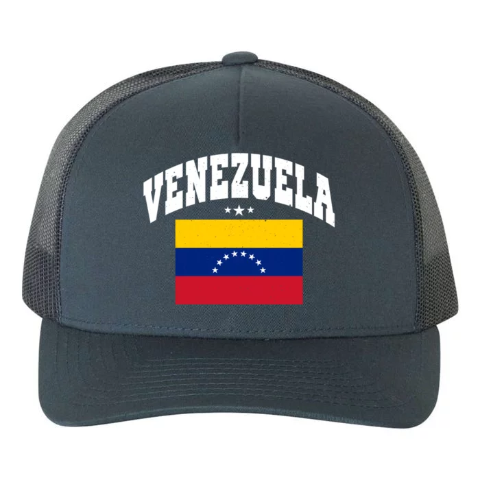 Retro Venezuela Vintage Flag Throwback Gift Yupoong Adult 5-Panel Trucker Hat