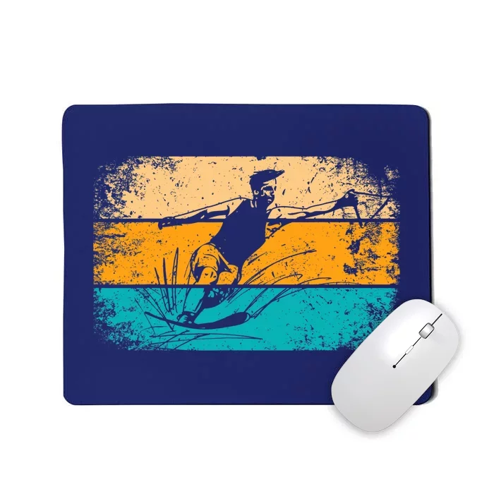 Retro Vintage Water Ski Mousepad