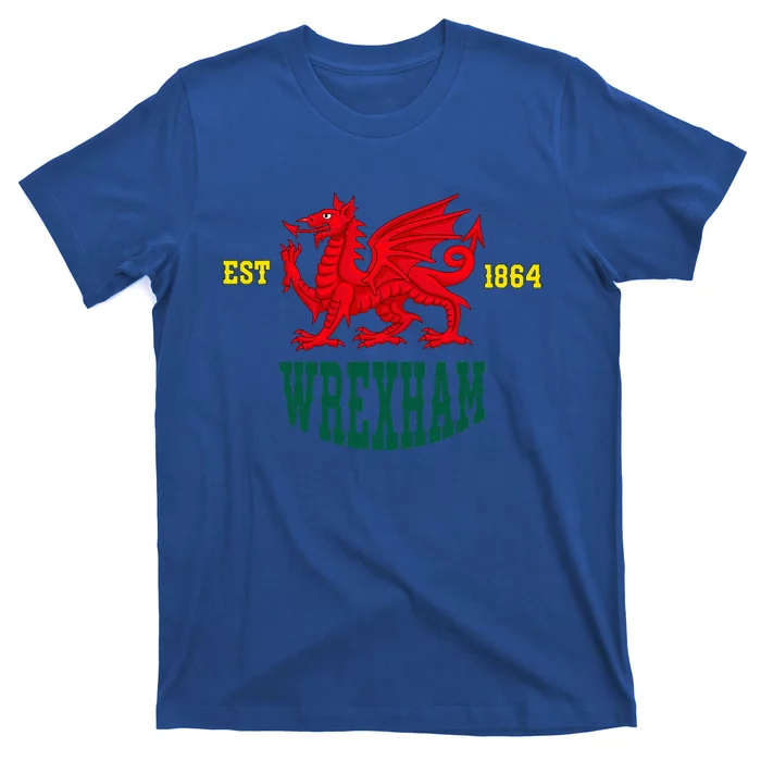 Retro Vintage Wrexham Wales red dragon Wrecsam Welsh Cymru T-Shirt