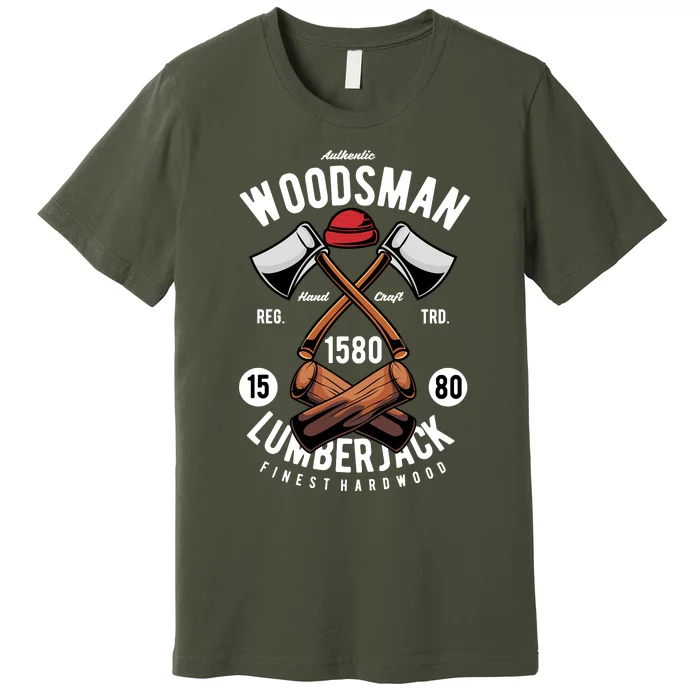 Retro Vintage Woodsman Premium T-Shirt