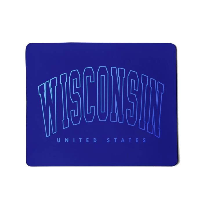 Retro Vintage Wisconsin United States Souvenir Meaningful Gift Mousepad