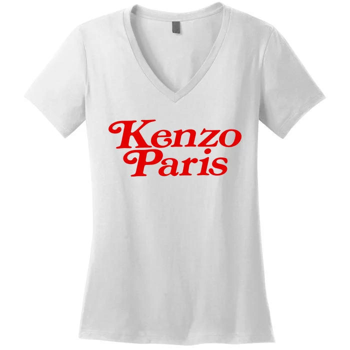 Renato Veiga Wearing Kenzo Paris Women's V-Neck T-Shirt