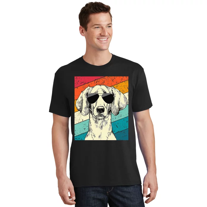 Retro Vintage Weimaraner With Sunglasses Dog Lovers T-Shirt