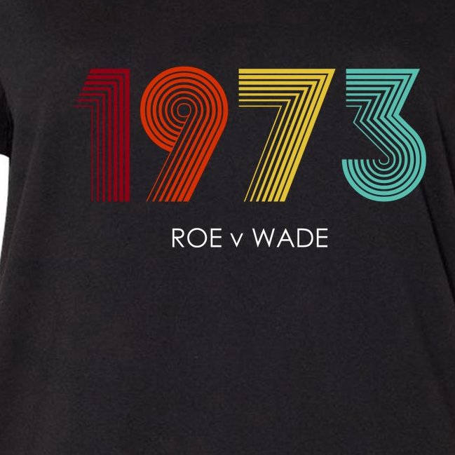 Roe Vs Wade 1973 Reproductive Rights Pro Choice Pro Roe Women's V-Neck Plus Size T-Shirt
