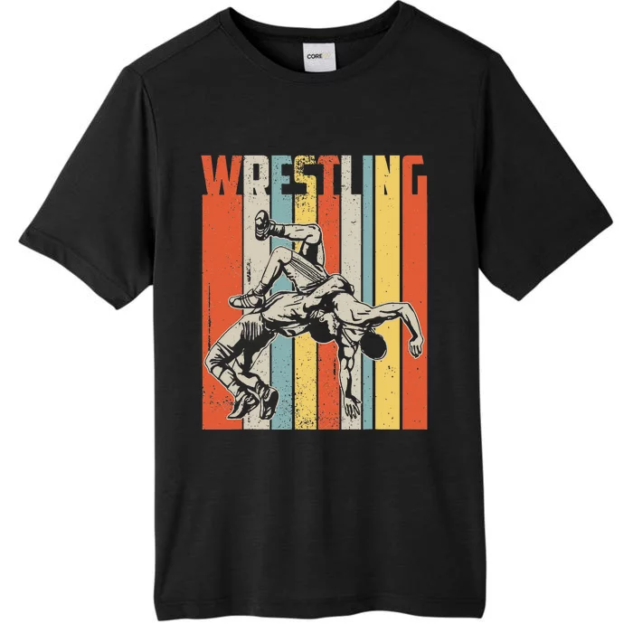 Retro Vintage Wrestling Player Gifts ChromaSoft Performance T-Shirt