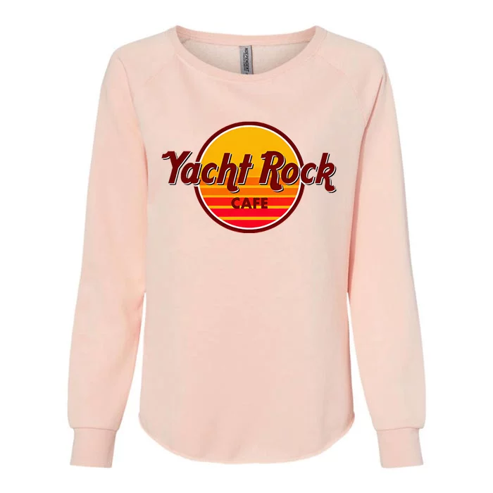 Retro Vintage Yacht Rock Music Cafe Party Boat Womens California Wash Sweatshirt