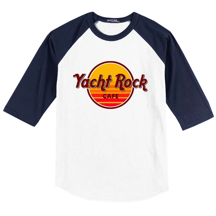 Retro Vintage Yacht Rock Music Cafe Party Boat Baseball Sleeve Shirt