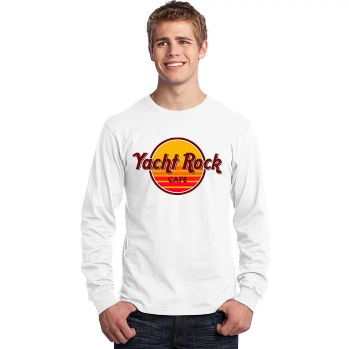 Retro Vintage Yacht Rock Music Cafe Party Boat Tall Long Sleeve T-Shirt