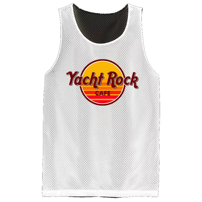 Retro Vintage Yacht Rock Music Cafe Party Boat Mesh Reversible Basketball Jersey Tank