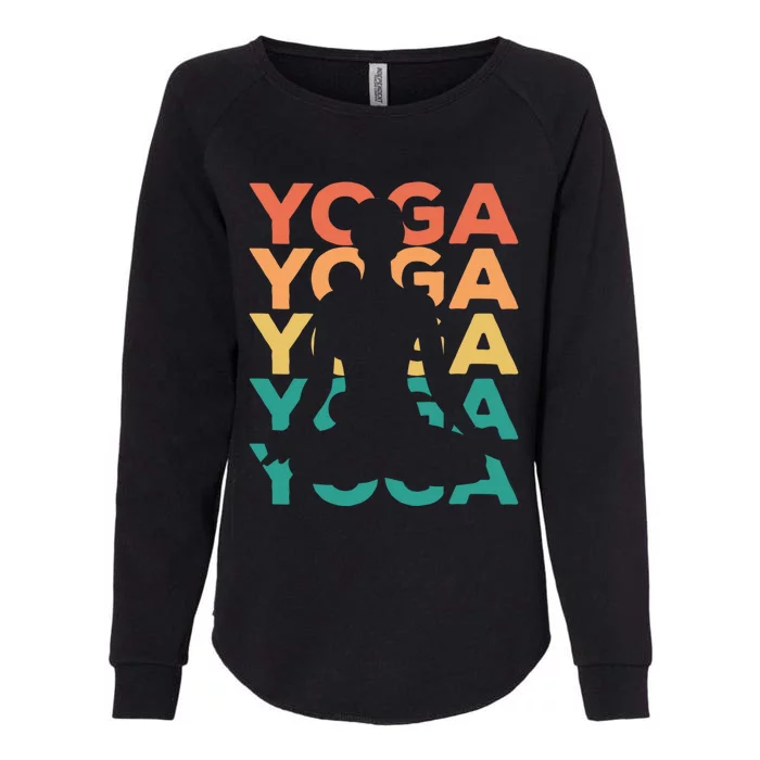 Retro Vintage Yoga Gift For Yogis Gift Womens California Wash Sweatshirt