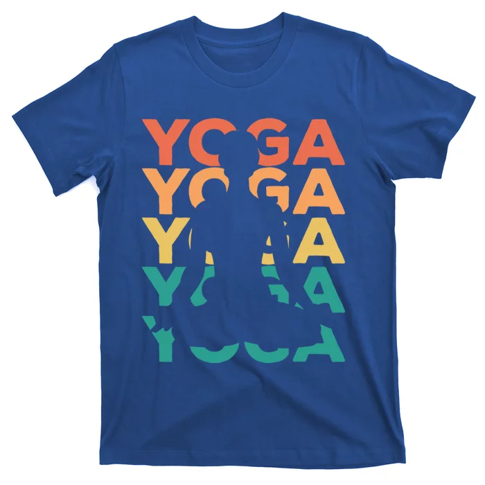 Retro Vintage Yoga Gift For Yogis Gift T-Shirt