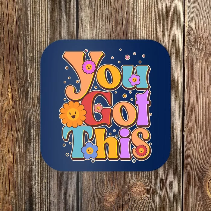 Retro Vintage You Got This Coaster