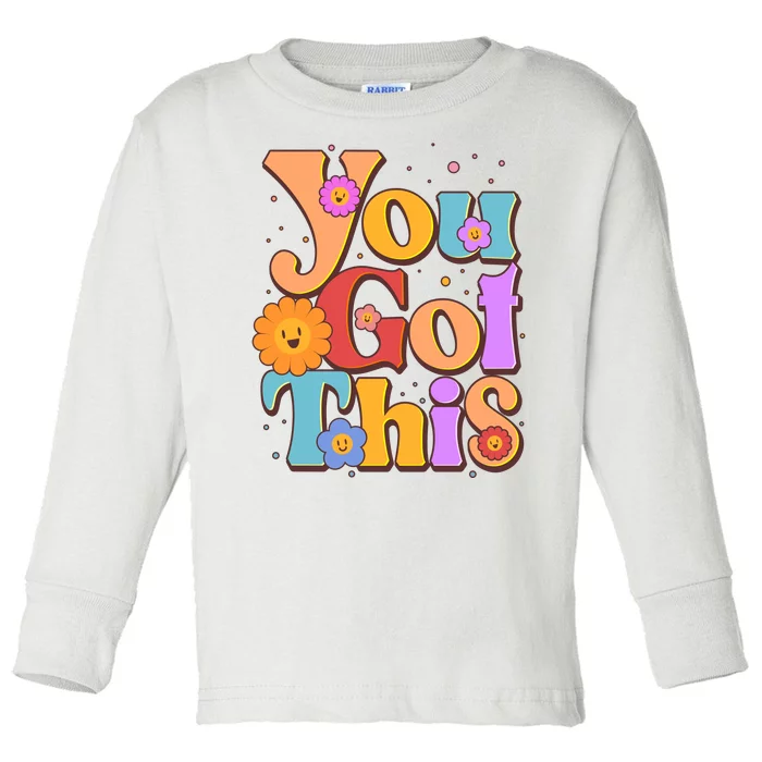 Retro Vintage You Got This Toddler Long Sleeve Shirt